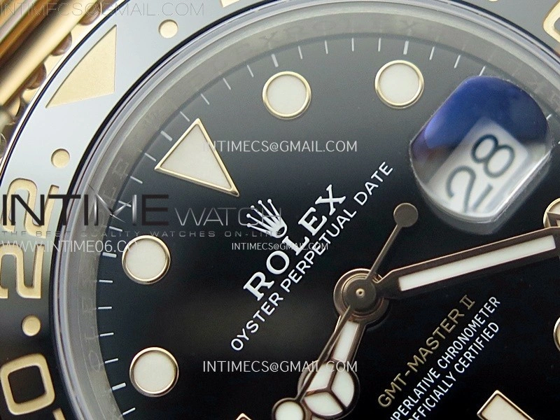 GMT-Master II 126711 CHNR C+F 1:1 Best Edition Black Dial on SS RG Bracelet VR3285 CHS
