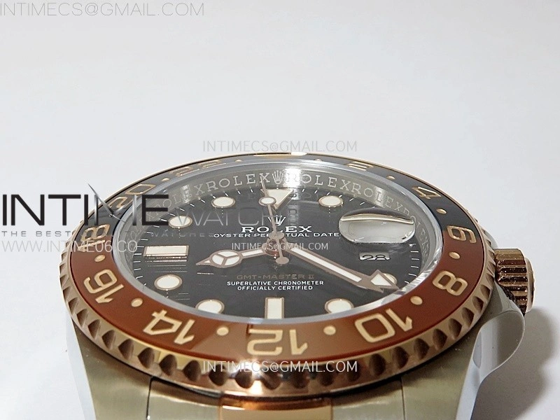 GMT-Master II 126711 CHNR C+F 1:1 Best Edition Black Dial on SS RG Bracelet VR3285 CHS