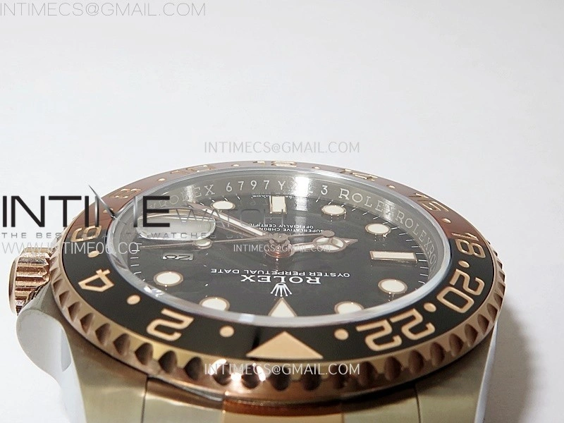 GMT-Master II 126711 CHNR C+F 1:1 Best Edition Black Dial on SS RG Bracelet VR3285 CHS