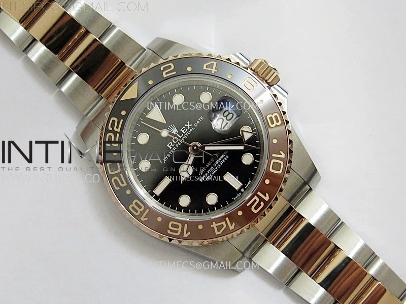 GMT-Master II 126711 CHNR C+F 1:1 Best Edition Black Dial on SS RG Bracelet VR3285 CHS