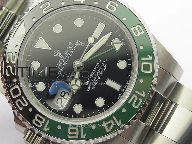 GMT Master II 126720 VTNR 904L SS 3EF 1:1 Best Edition on Oyster Bracelet VR3285 CHS