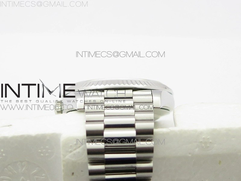 Day-Date 40mm 228239 BP New Dial Version 904 SS Green Stick Markers Dial on SS President Bracelet A2836