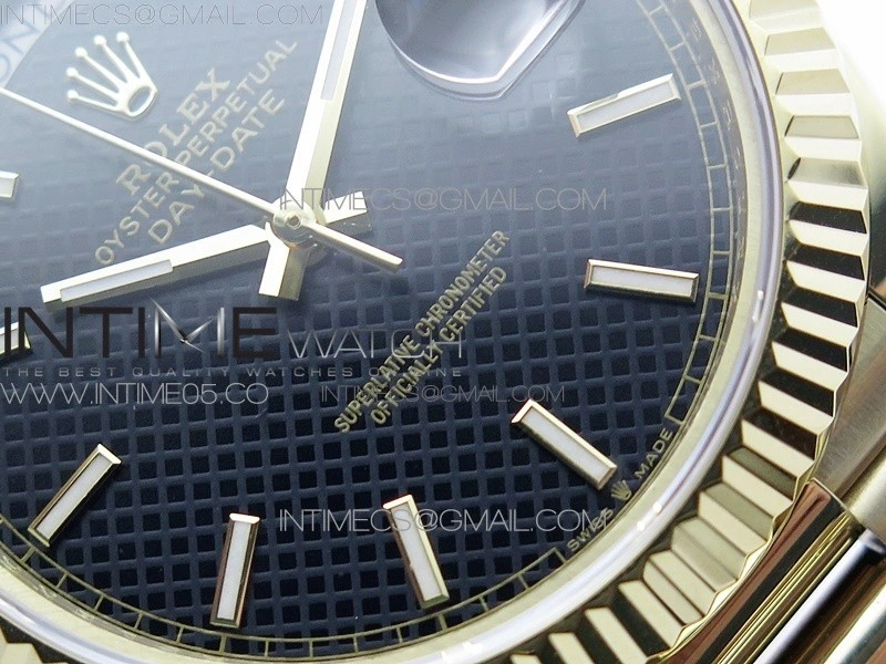 Day-Date 40mm 228239 BP New Dial Version 904 YG Black Stick Markers Dial on YG President Bracelet A2836