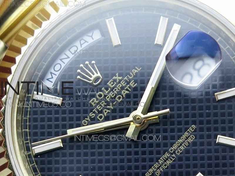 Day-Date 40mm 228239 BP New Dial Version 904 YG Black Stick Markers Dial on YG President Bracelet A2836