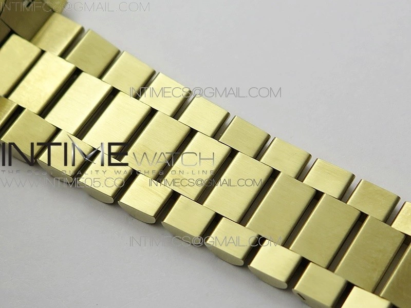 Day-Date 40mm 228239 BP New Dial Version 904 YG Green Stick Markers Dial on YG President Bracelet A2836