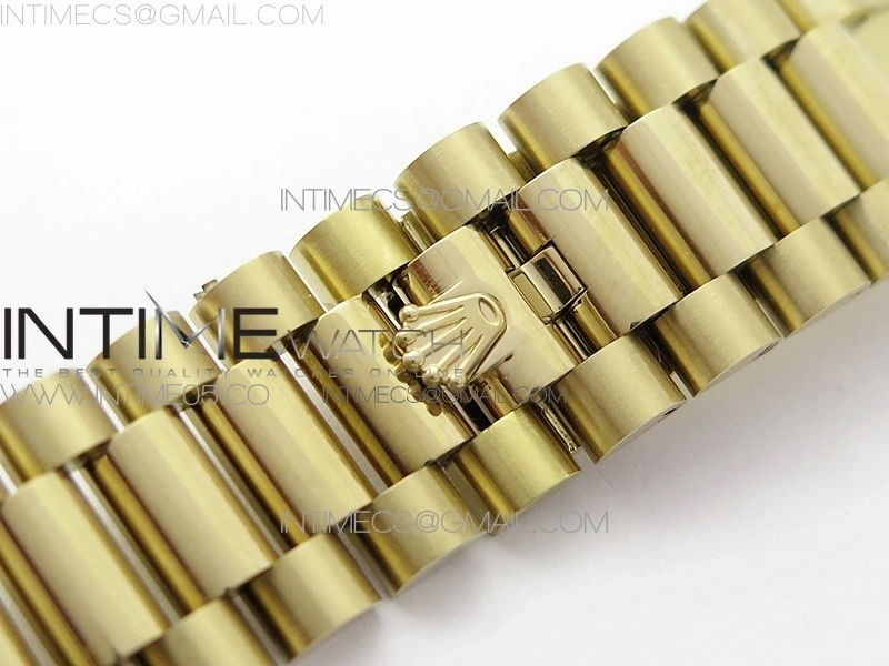 Day-Date 40mm 228239 BP New Dial Version 904 YG White Roman Markers Dial on YG President Bracelet A2836