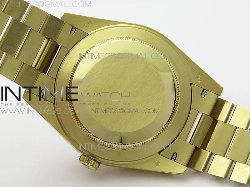 Day-Date 40mm 228239 BP New Dial Version 904 YG White Roman Markers Dial on YG President Bracelet A2836