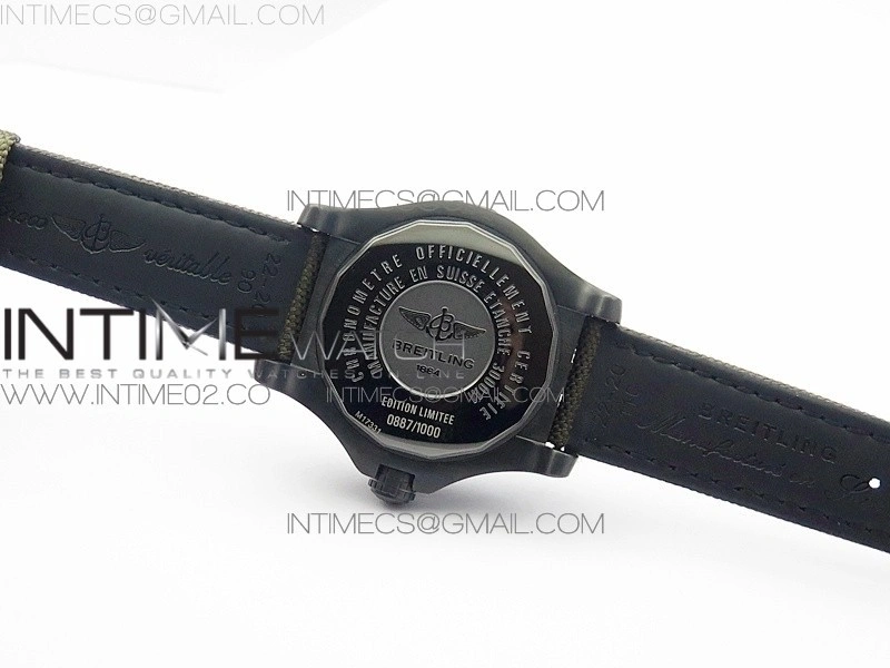 Avenger II Seawolf DLC V2 Best Black Dial Numeral Markers Yellow Second Hand on Black Strap A2836(Free Brown Leather Strap