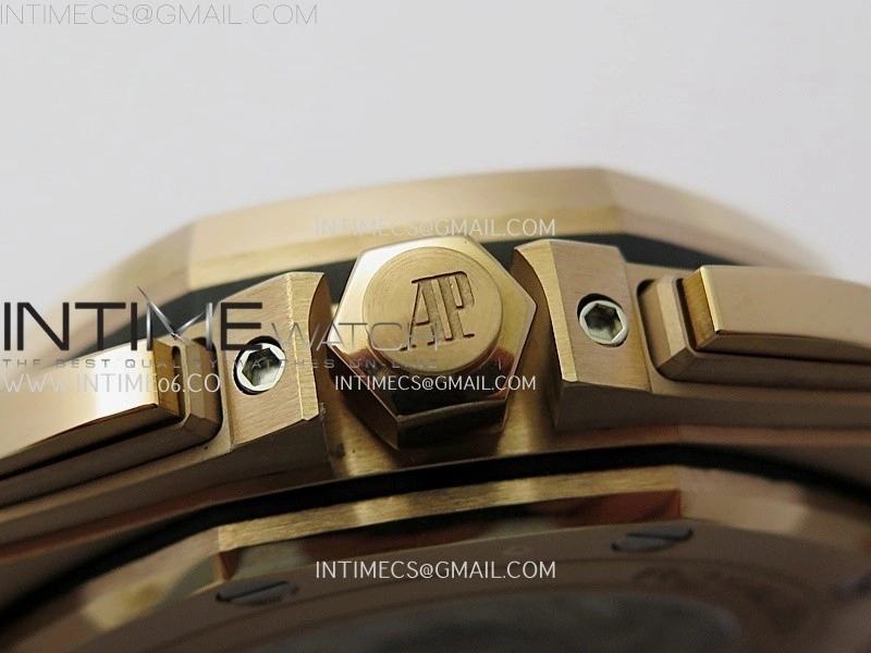 Royal Oak Offshore 44mm RG TKF 1:1 Best Edition White Dial on White Rubber Strap A3126