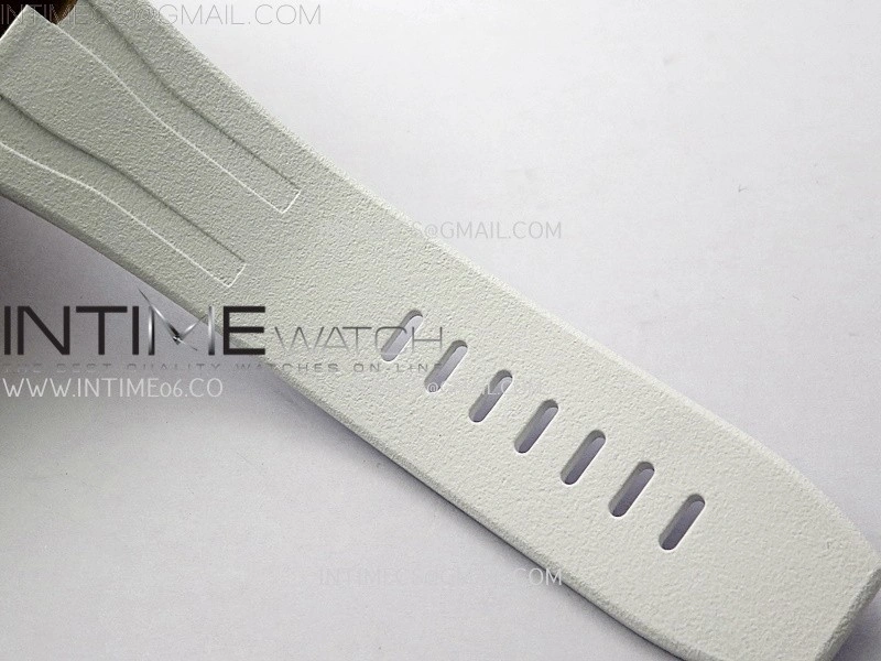 Royal Oak Offshore 44mm RG TKF 1:1 Best Edition White Dial on White Rubber Strap A3126
