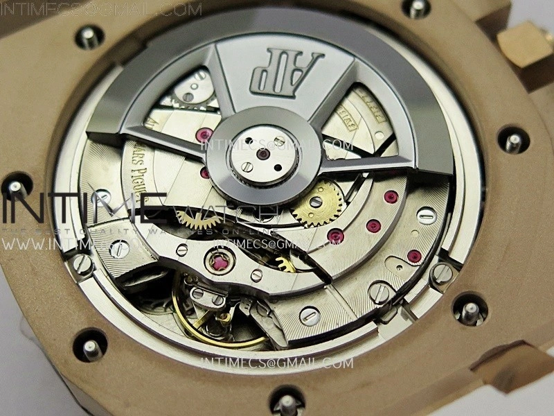 Royal Oak Offshore 44mm RG TKF 1:1 Best Edition White Dial on White Rubber Strap A3126