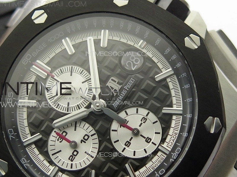 Royal Oak Offshore 44mm SS APSF 1:1 Best Edition Gray Dial on Black Rubber Strap A3126