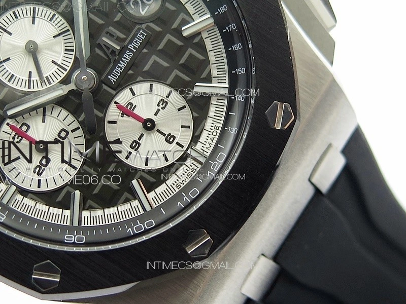 Royal Oak Offshore 44mm SS APSF 1:1 Best Edition Gray Dial on Black Rubber Strap A3126