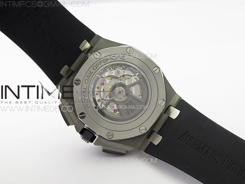 Royal Oak Offshore 44mm SS APSF 1:1 Best Edition Gray Dial on Black Rubber Strap A3126