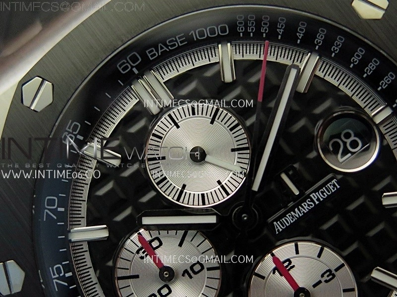 Royal Oak Offshore 44mm SS TKF 1:1 Best Edition Black Dial On Black Rubber Strap A3126