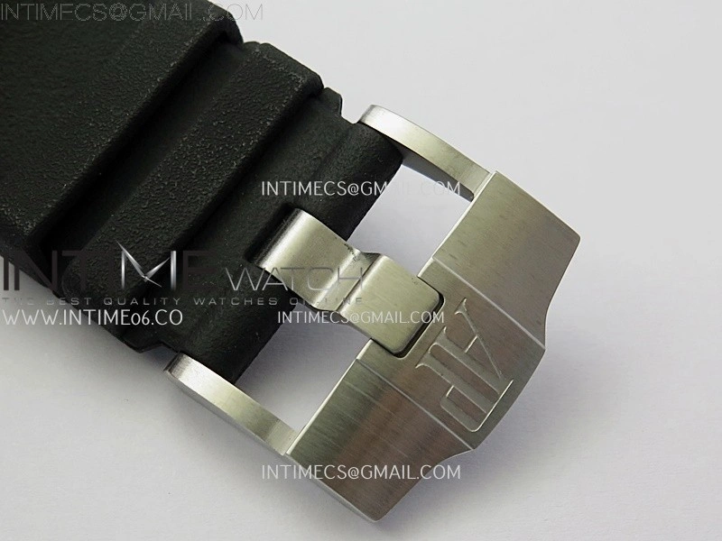 Royal Oak Offshore 44mm SS TKF 1:1 Best Edition Black Dial On Black Rubber Strap A3126