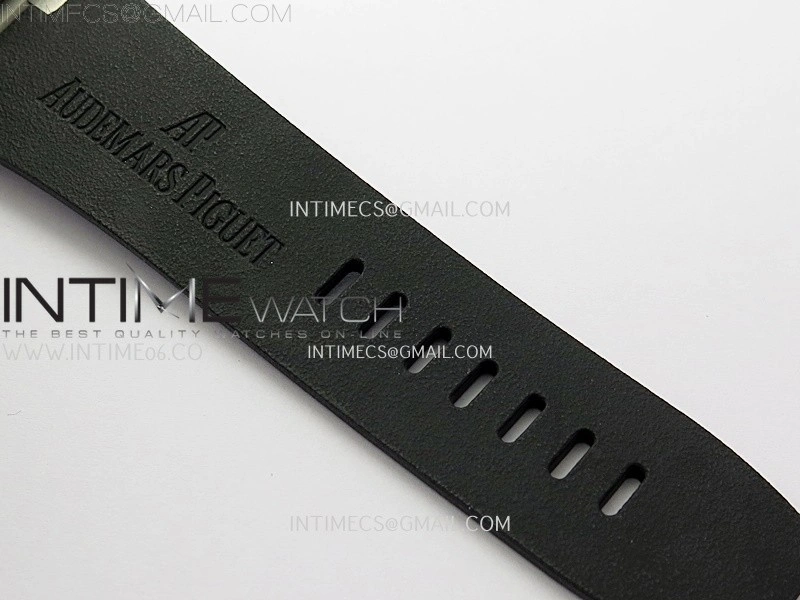 Royal Oak Offshore 44mm SS TKF 1:1 Best Edition Black Dial On Black Rubber Strap A3126