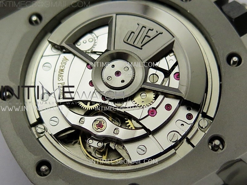 Royal Oak Offshore 44mm SS TKF 1:1 Best Edition Black Dial On Black Rubber Strap A3126