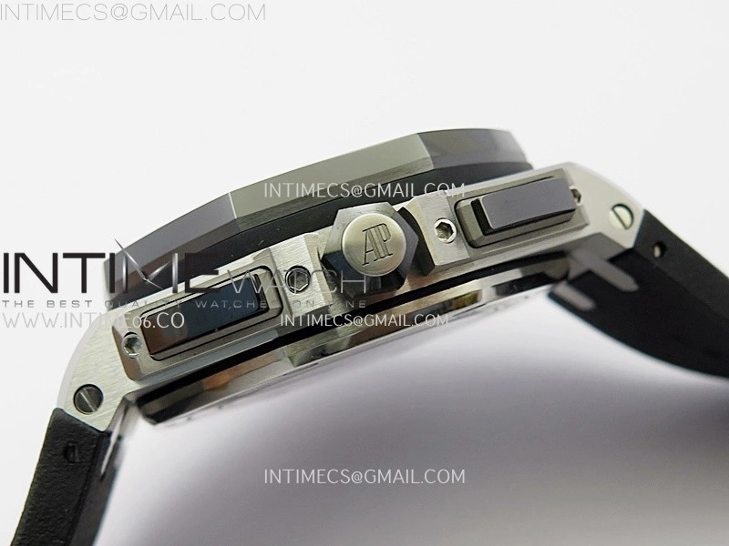 Royal Oak Offshore 44mm SS TKF 1:1 Best Edition White Dial on Black Rubber Strap A3126