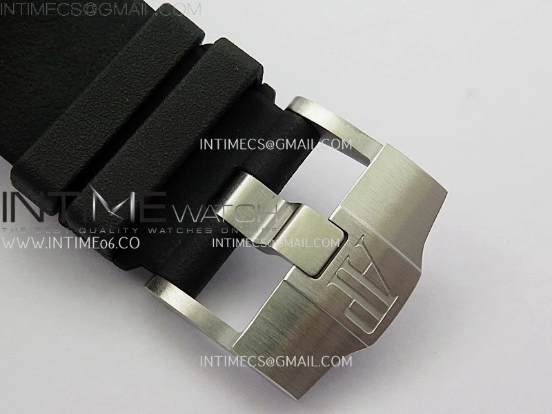 Royal Oak Offshore 44mm SS TKF 1:1 Best Edition White Dial on Black Rubber Strap A3126
