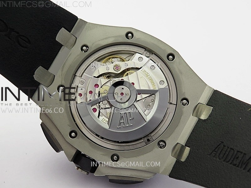Royal Oak Offshore 44mm SS TKF 1:1 Best Edition White Dial on Black Rubber Strap A3126
