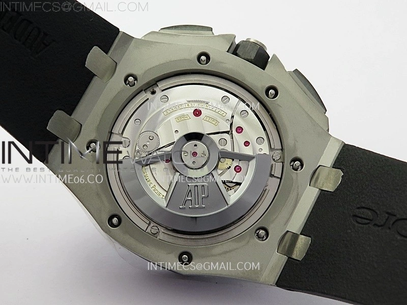 Royal Oak Offshore 44mm SS TKF 1:1 Best Edition White Dial on Black Rubber Strap A3126