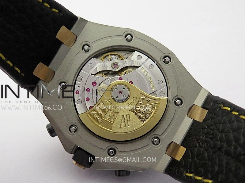 Royal Oak Offshore 42mm SS RG TKF Best Edition Blue Dial On Black Leather Strap Asian 3126