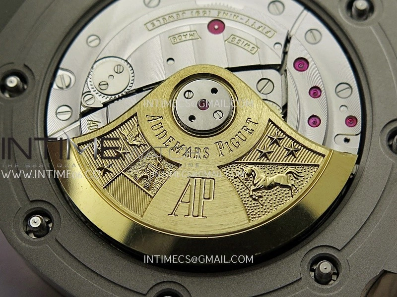 Royal Oak Offshore 42mm SS RG TKF Best Edition Blue Dial On Black Leather Strap Asian 3126