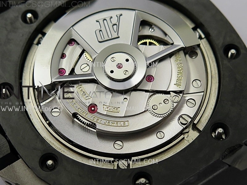 Royal Oak Offshore 44mm Carbon TKF 1:1 Best Edition Black Dial on Black Rubber Strap A3126