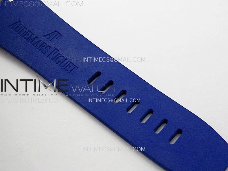 Royal Oak Offshore 44mm SS TKF 1:1 Best Edition Blue Red Dial on Blue Red Rubber Strap A3126