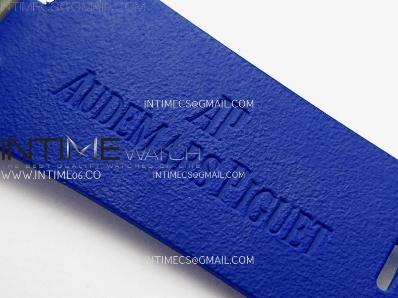 Royal Oak Offshore 44mm SS TKF 1:1 Best Edition Blue Red Dial on Blue Red Rubber Strap A3126