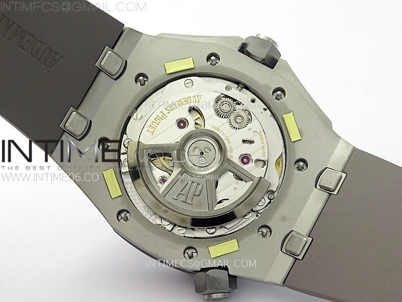 Royal Oak Offshore Diver 15720 APSF 1:1 Best Edition Gray Dial on Gray Rubber Strap SA4308