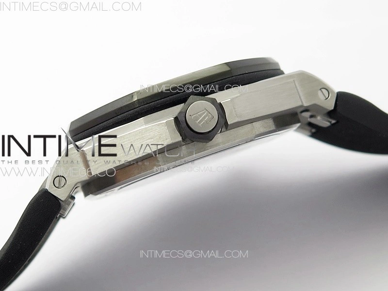Royal Oak Offshore Diver 15720 IPF 1:1 Best Edition Black Dial on Black Rubber Strap A4308