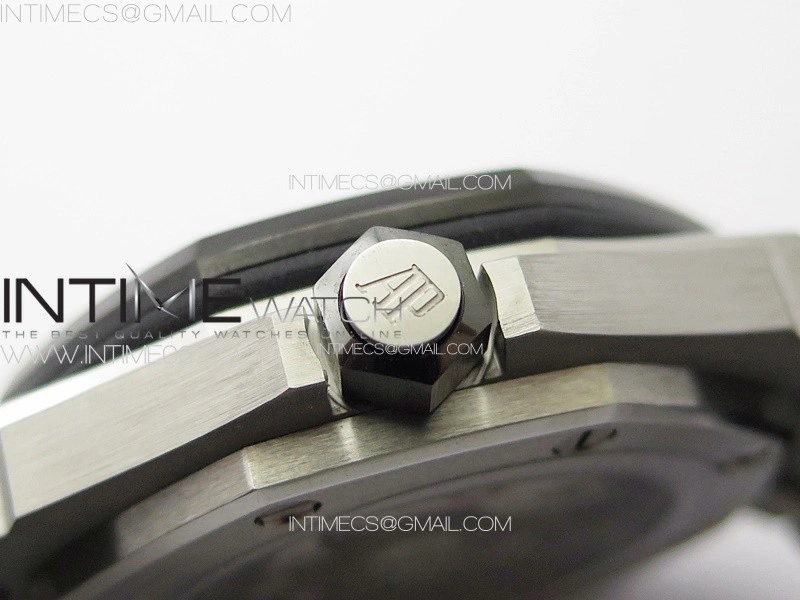 Royal Oak Offshore Diver 15720 IPF 1:1 Best Edition Black Dial on Black Rubber Strap A4308