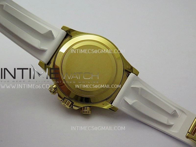 Daytona 116578 SACO "Orange Sapphire" SONIC 1:1 Best Edition White MOP Dial on White Oysterflex SA4130