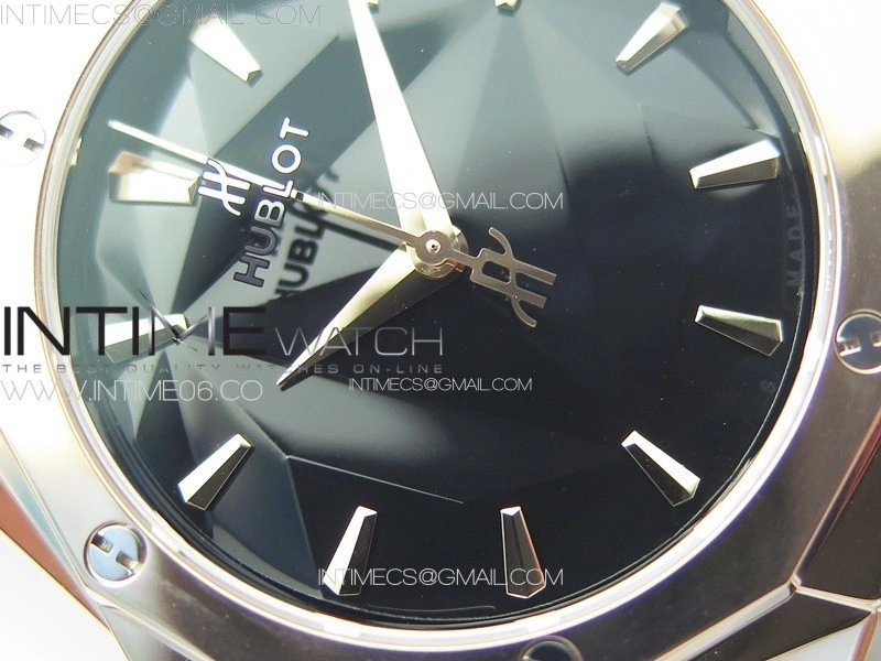 Classic Fusion Orlinski RG B50F 1:1 Best Edition Black Faceted Dial on Black Rubber Strap A2892