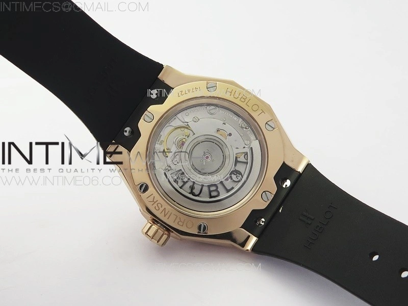 Classic Fusion Orlinski RG B50F 1:1 Best Edition Black Faceted Dial on Black Rubber Strap A2892