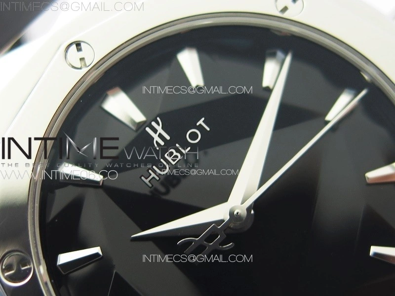 Classic Fusion Orlinski SS B50F 1:1 Best Edition Black Faceted Dial on Black Rubber Strap A2892