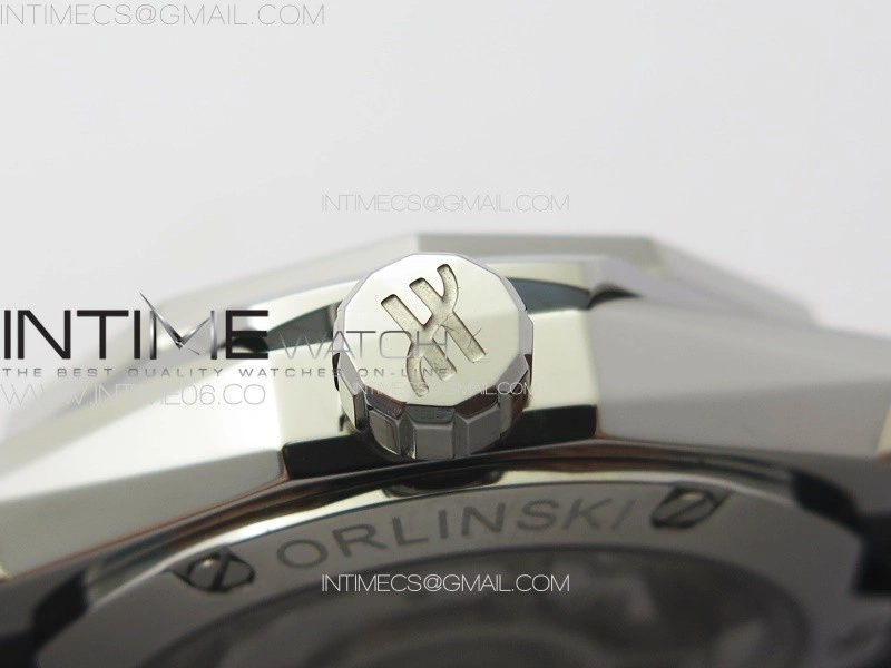 Classic Fusion Orlinski SS B50F 1:1 Best Edition Black Faceted Dial on Black Rubber Strap A2892