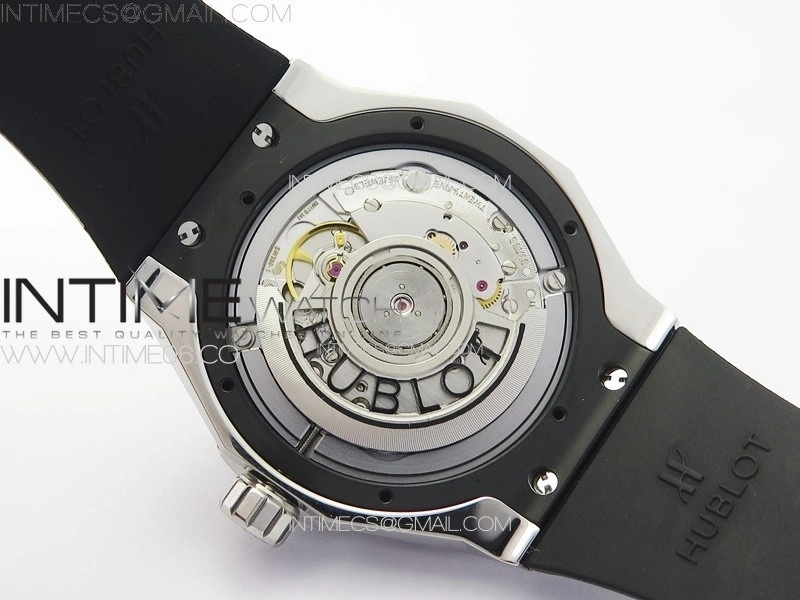 Classic Fusion Orlinski SS B50F 1:1 Best Edition White Faceted Dial on Black Rubber Strap A2892