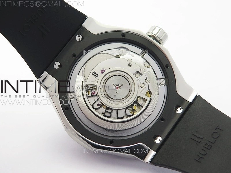 Classic Fusion Orlinski SS B50F 1:1 Best Edition White Faceted Dial on Black Rubber Strap A2892