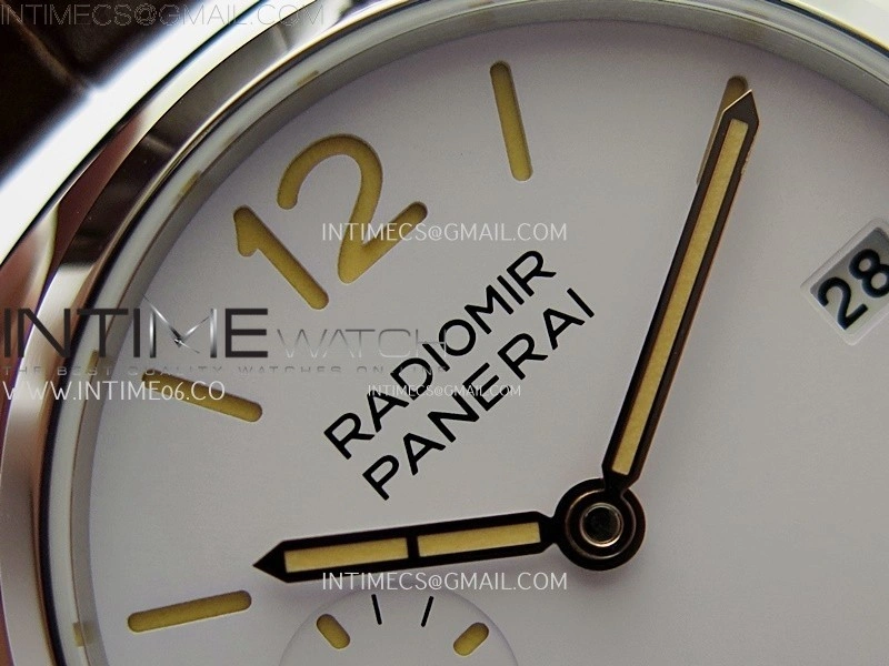 Radiomir PAM1292 Y 40mm SS TTF Best Edition White Dial on Brown Leather Strap Asian P900