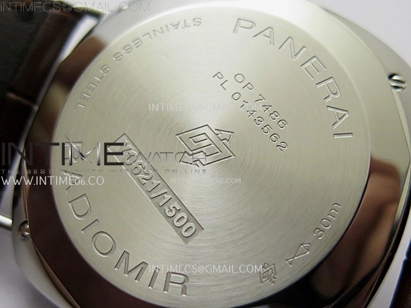 Radiomir PAM1292 Y 40mm SS TTF Best Edition White Dial on Brown Leather Strap Asian P900