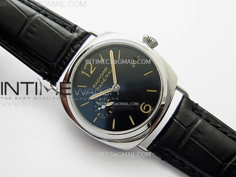 Radiomir PAM1294 Y 40mm SS TTF Best Edition Black Dial on Black Leather Strap Asian P900