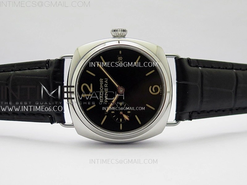 Radiomir PAM1294 Y 40mm SS TTF Best Edition Black Dial on Black Leather Strap Asian P900