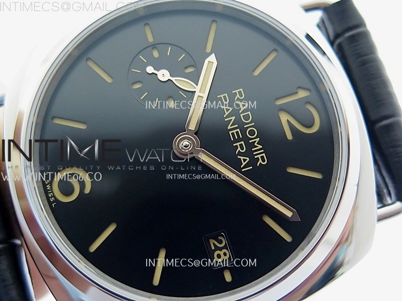 Radiomir PAM1294 Y 40mm SS TTF Best Edition Black Dial on Black Leather Strap Asian P900