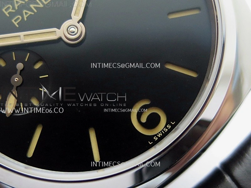 Radiomir PAM1294 Y 40mm SS TTF Best Edition Black Dial on Black Leather Strap Asian P900