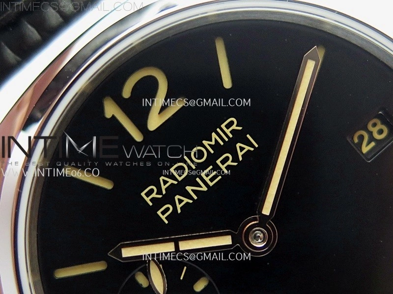 Radiomir PAM1294 Y 40mm SS TTF Best Edition Black Dial on Black Leather Strap Asian P900