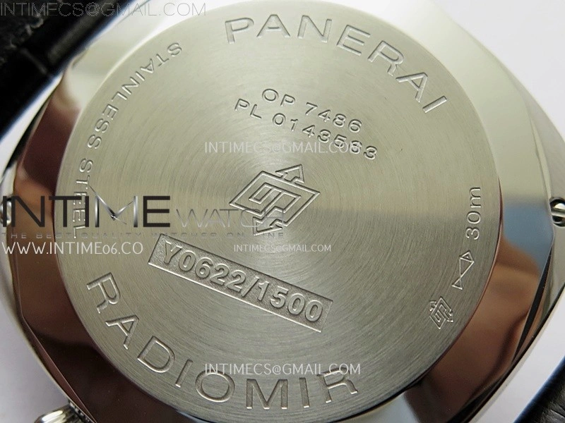 Radiomir PAM1294 Y 40mm SS TTF Best Edition Black Dial on Black Leather Strap Asian P900