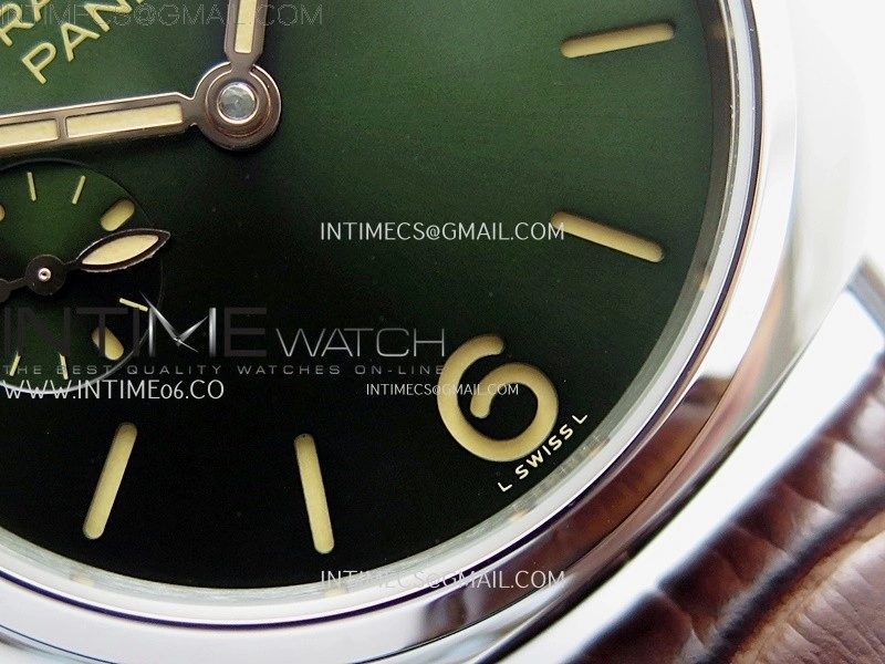 Radiomir PAM1386 Y 40mm SS TTF Best Edition Green Dial on Brown Leather Strap Asian P900